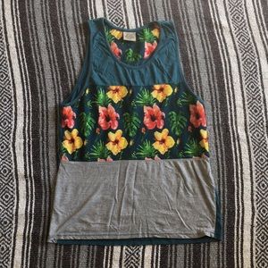 Hawaiian Flower Tank Top